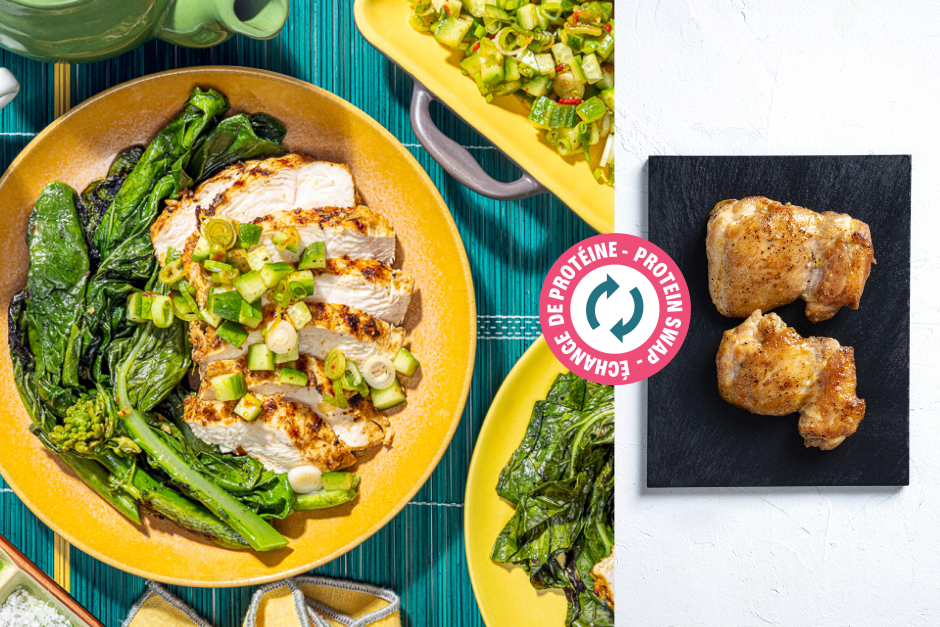 Protein Swap | Grilled Lemongrass Chicken Thighs