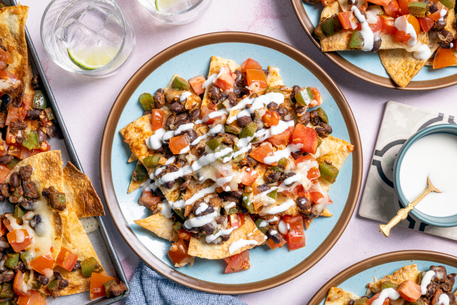 Veggie-Loaded Black Bean Nachos