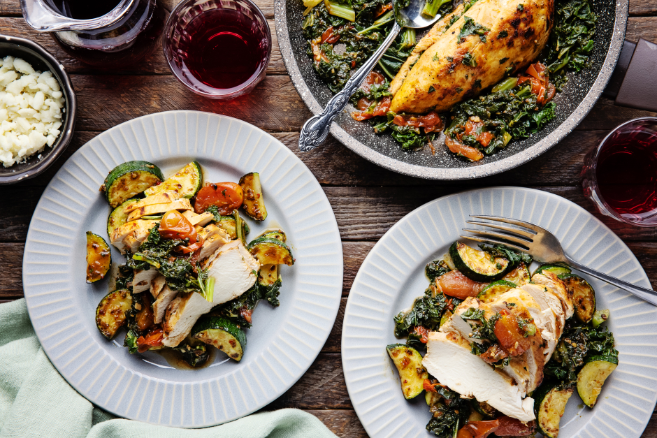 Calorie-Wise: Tuscan-Style Chicken Skillet