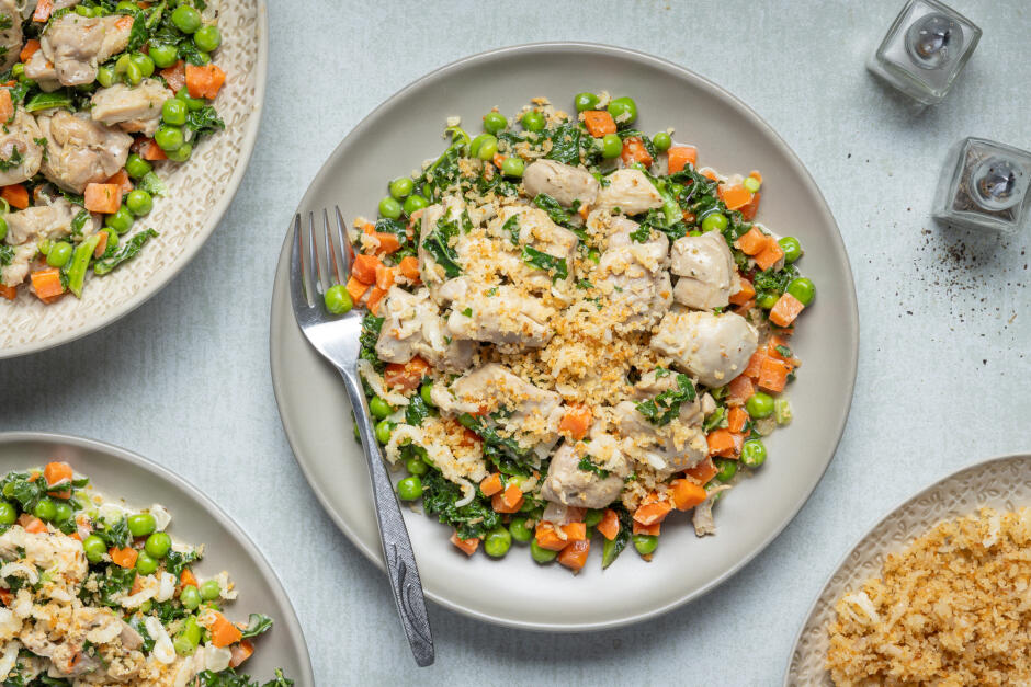 Crustless Chicken Pot 'Pie'