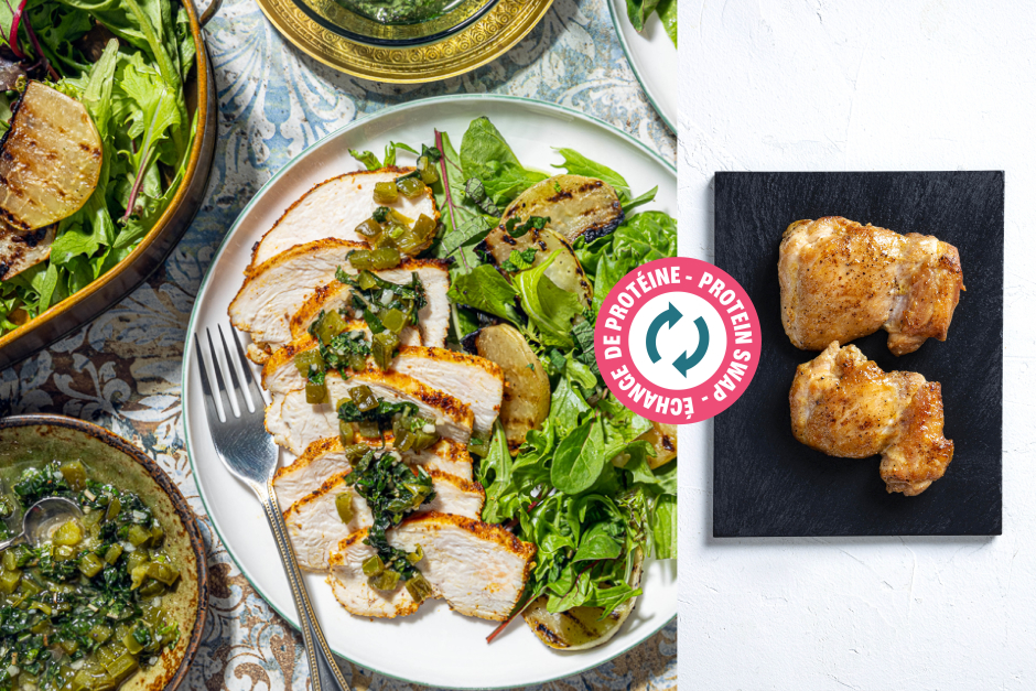 Protein Swap | Grilled Tikka Chicken Thighs