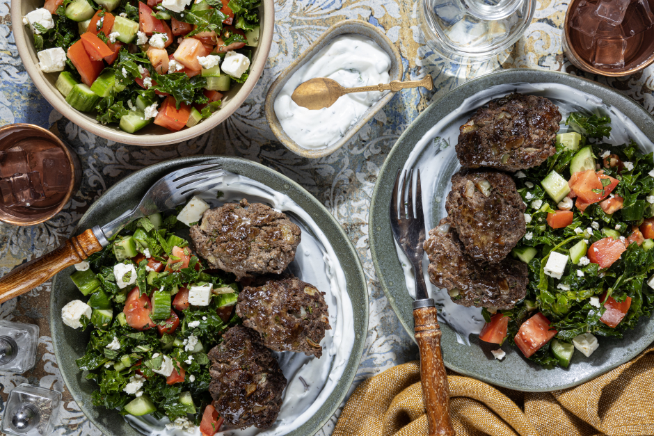 Keto: Beef Kefta & Minty Yogurt Sauce