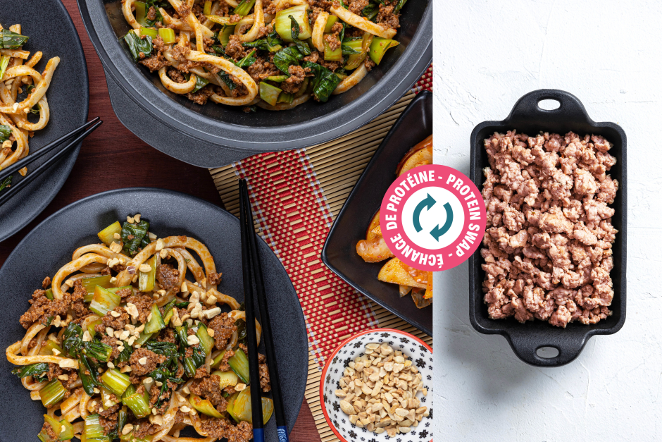 Protein Swap | Korean Spicy Pork Udon Noodles