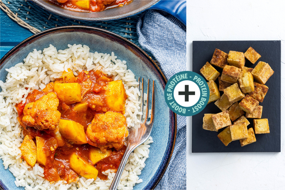 Protein Boost | Tofu, Cauliflower & Yellow Zucchini Paprikash