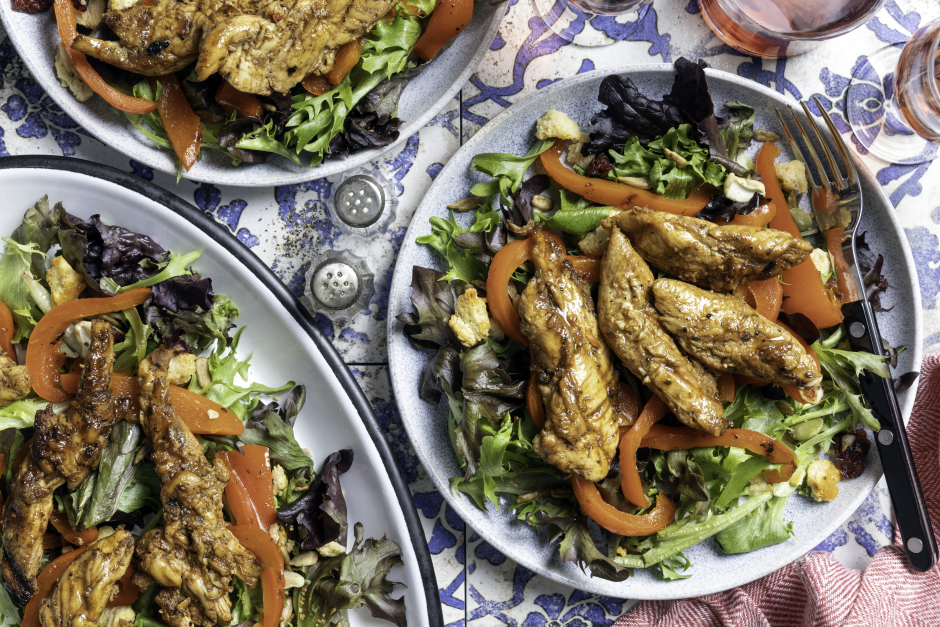 Maple-Balsamic Grilled Chicken Salad