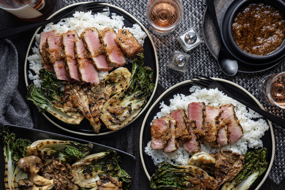 L’Artisan: BBQ Spicy Shichimi Tuna with Ginger-Soy Sauce