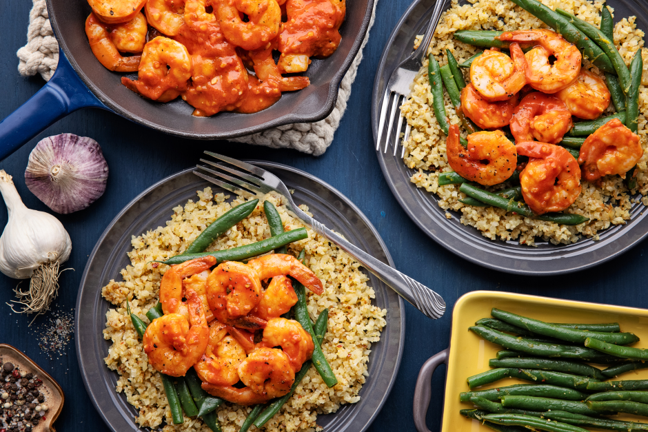 Sucres lents: Crevettes tomate-ail