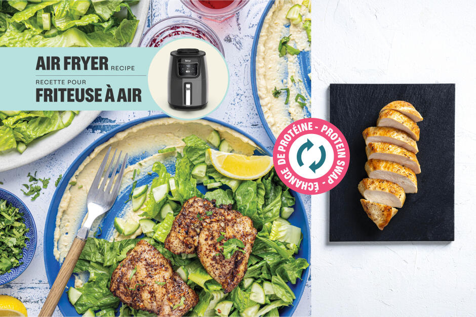 Échange de protéine | Assiette de poulet shawarma rapide