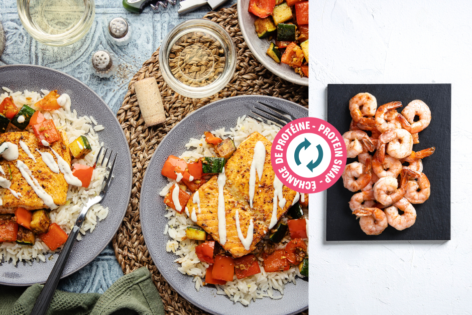 Protein Swap | Indian-Spiced Shrimp & Veggies