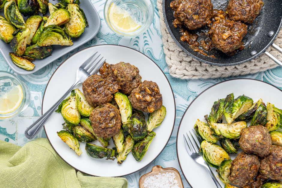 Saucy Beef, Cheese & Heirloom Zucchini Meatballs