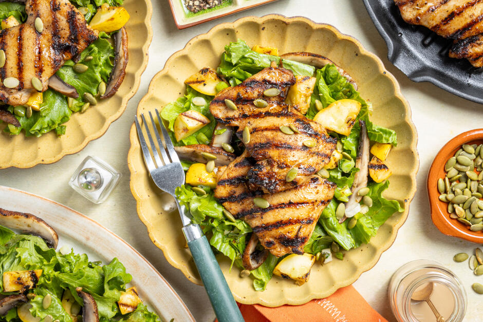 Salade de poulet BBQ miel-Dijon