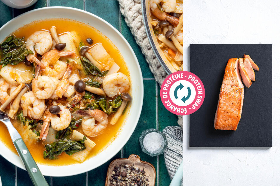 Protein Swap | One-Pot Salmon & Kimchi Jjigae