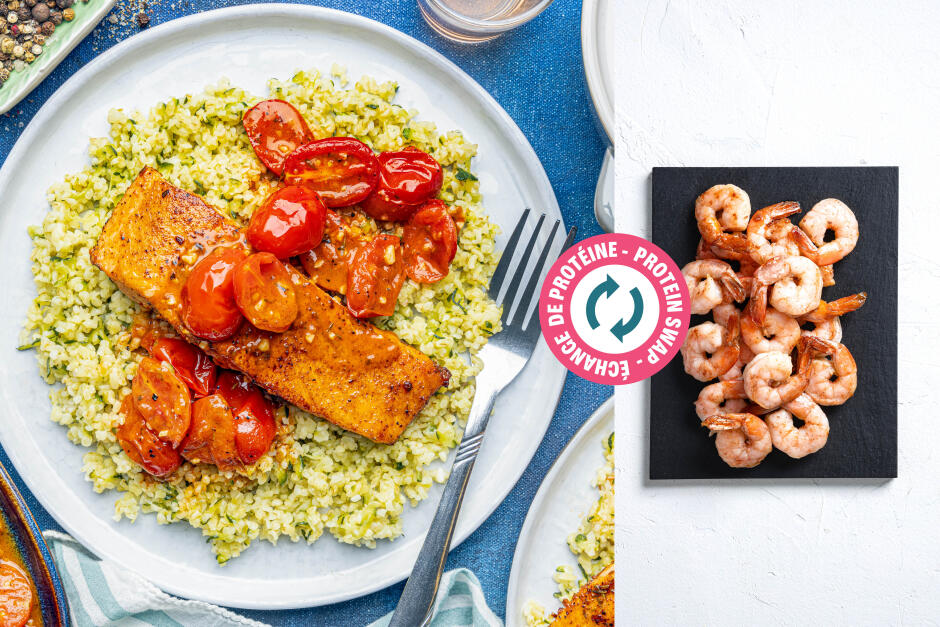 Protein Swap | Creole-Spiced Shrimp with Buttered Tomatoes