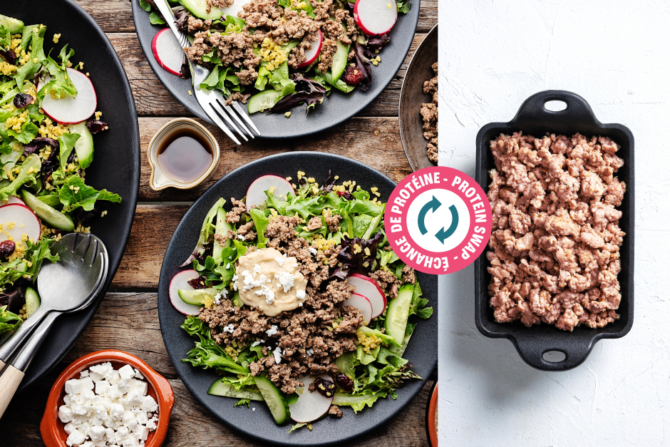 Protein Swap | Ras el Hanout Pork & Bulgur Salad Bowls
