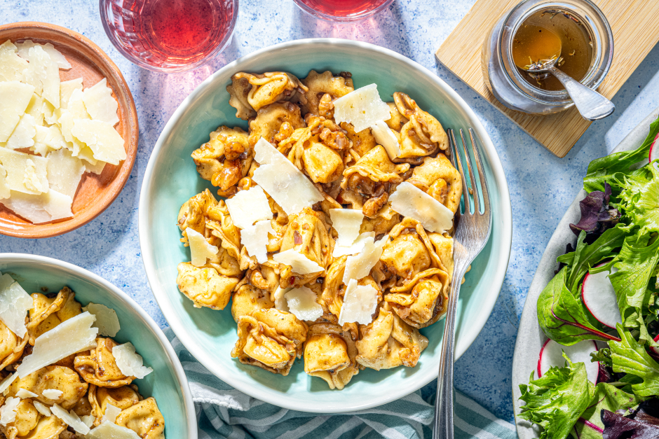 Cheese Tortellini in Balsamic Brown Butter Sauce