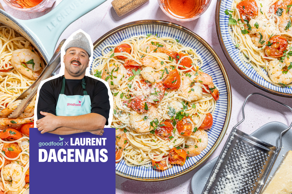 Goodfood x Laurent Dagenais: Crevettes scampi citron-ail
