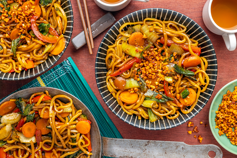 Vegan Mee Goreng with Fresh Ramen Noodles