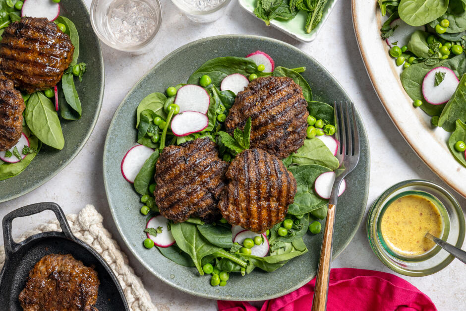 Pub-Style Grilled Beef Patties