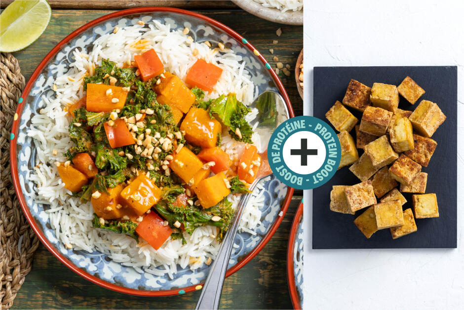 Boost de protéines | Mafé végane au tofu  et patates douces