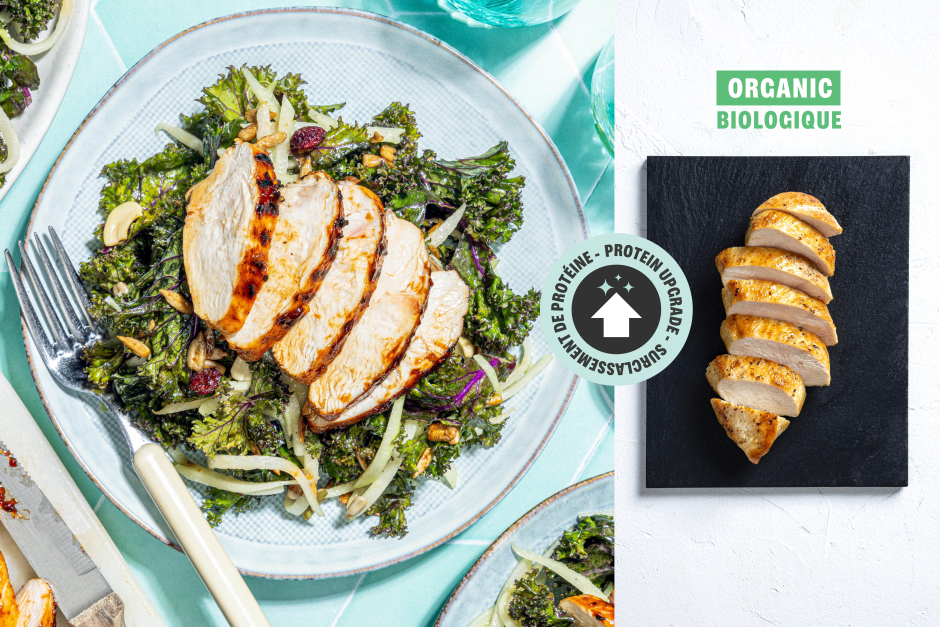 Surclassement de protéine | Poitrines de poulet BIO BBQ aux épices à l’érable