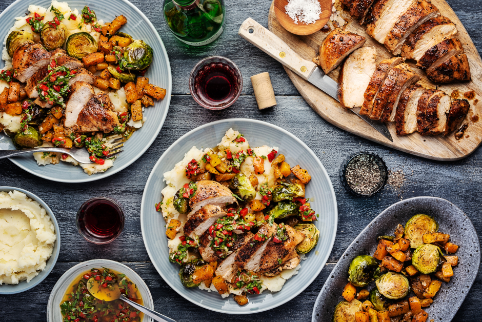Coffee-Spiced Chicken Breasts with Chimichurri