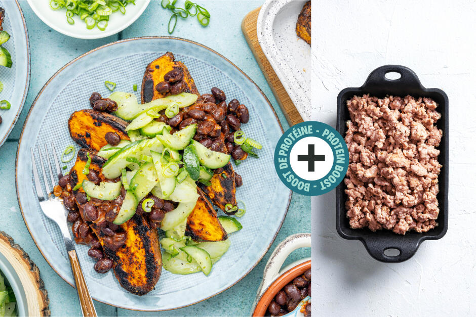 Protein Boost | Loaded Sweet Potatoes with Sausage Meat