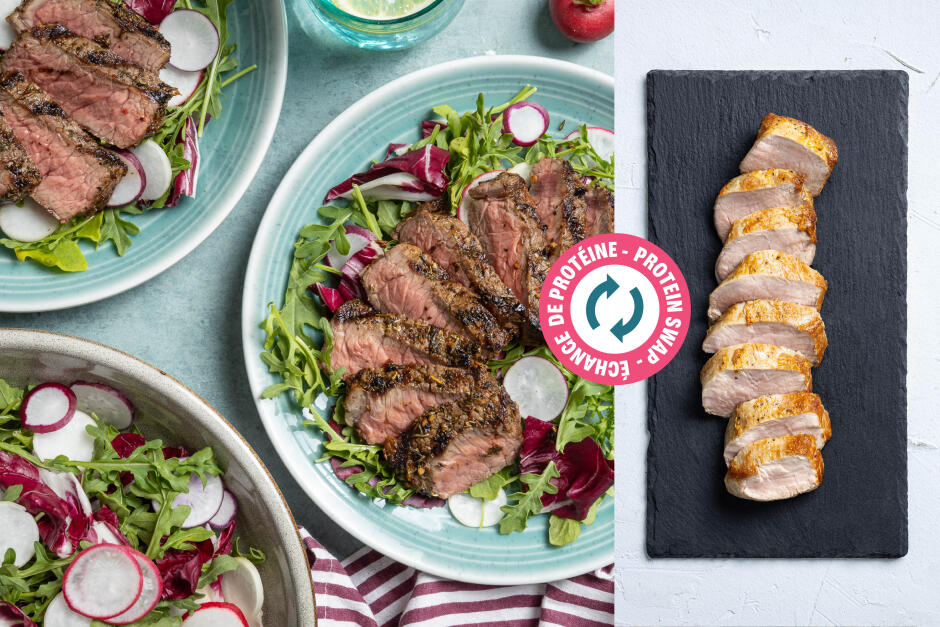Protein Swap | Grilled Balsamic Pork Tagliata