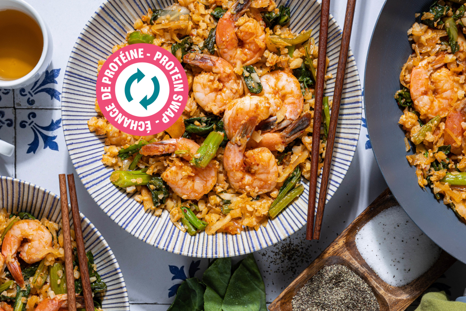 Protein Swap | Keto: Quickie Kimchi Salmon Stir-Fry