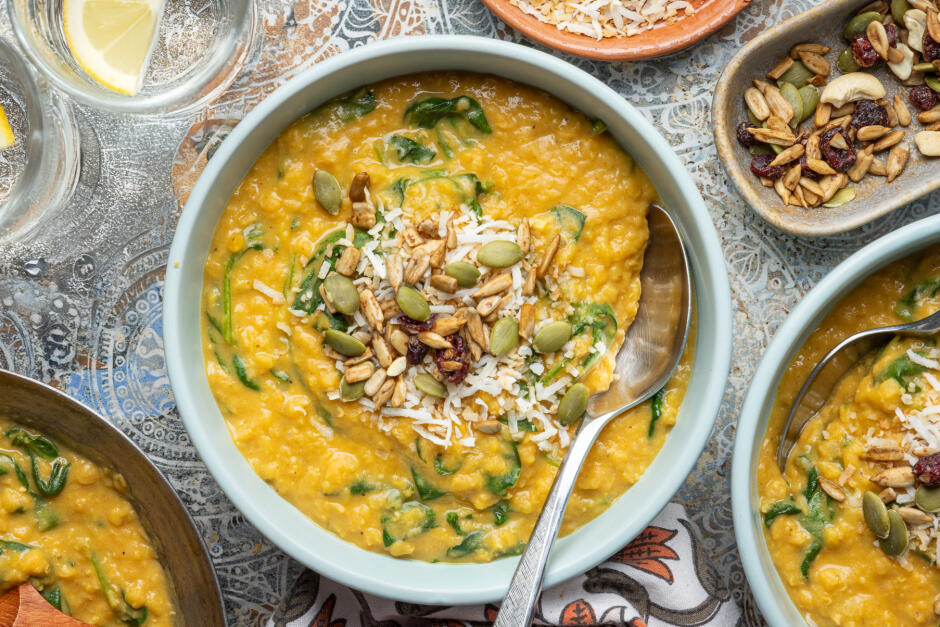 Boost de protéines | Soupe mulligatawny végane