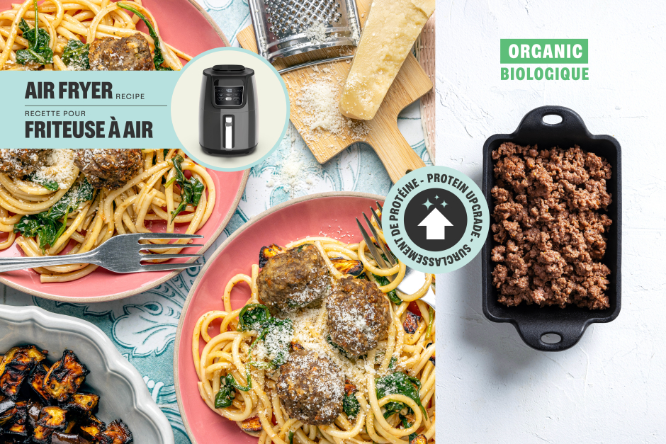 Protein Upgrade | Air Fryer Italian-Style ORGANIC Beef Meatballs