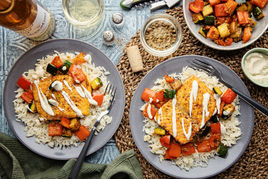 Indian-Spiced Salmon & Veggies