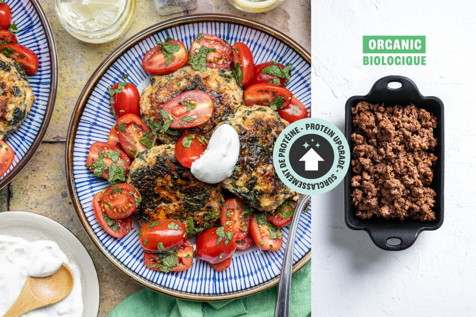 Protein Upgrade | ORGANIC Beef Spanakopita Patties