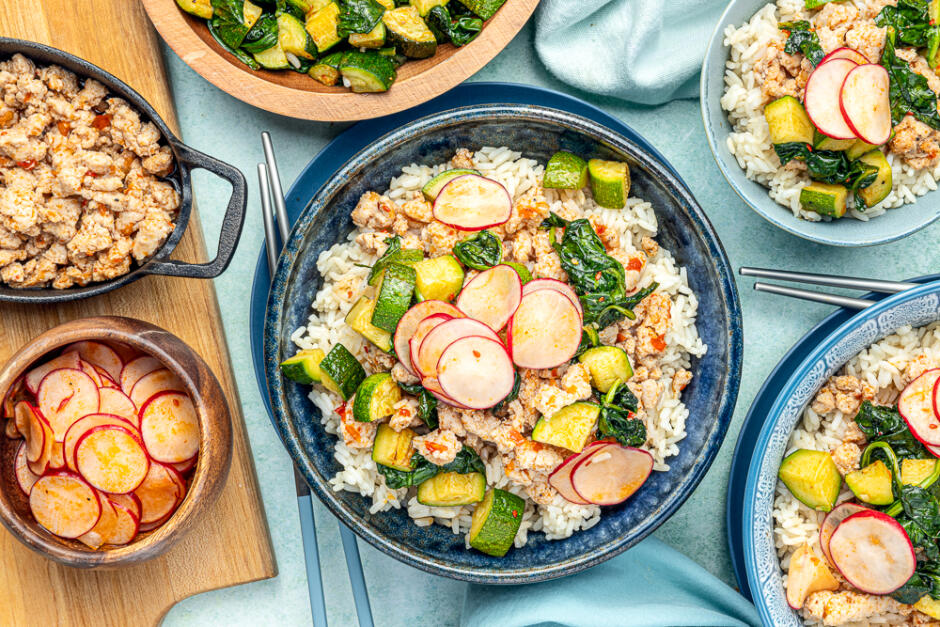 Bibimbap au porc réconfortant