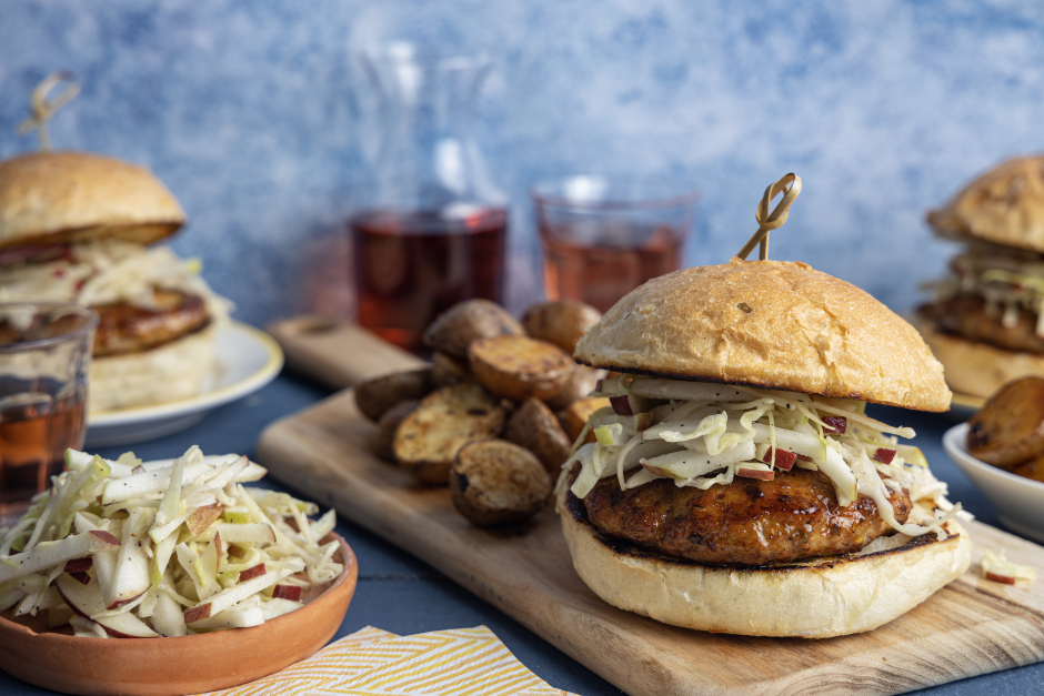 Burgers de porc juteux