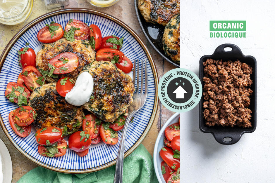 Protein Upgrade | ORGANIC Beef Spanakopita Patties
