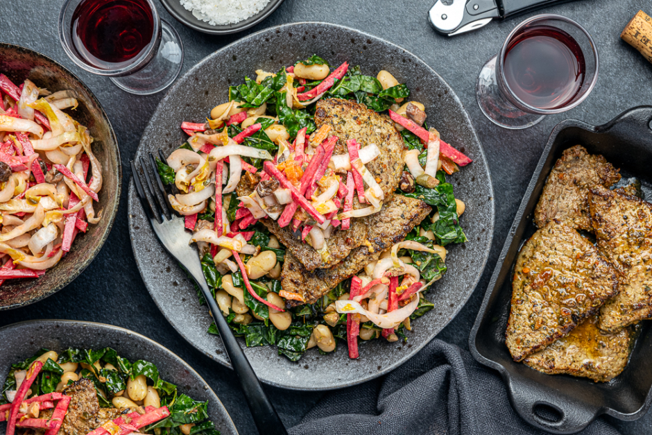 Paillard de veau mariné