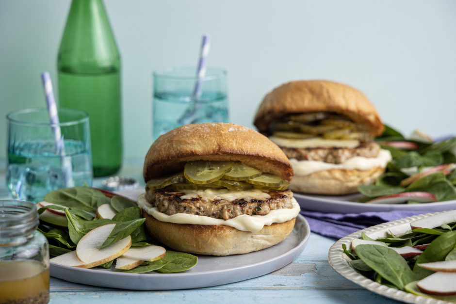 Quick Beef & Cheddar Smash Burgers