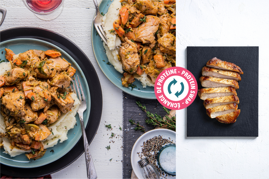 Protein Swap | Creamy Pork, Thyme & Apple Cider Stew