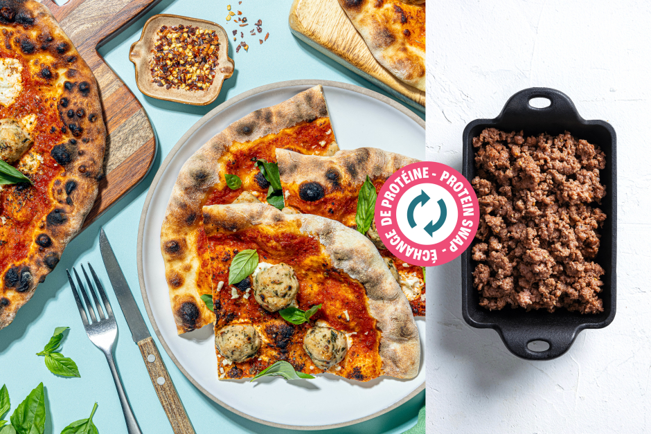 Échange de protéine | Goodfood x Ooni: Pizzas aux boulettes de bœuf et parmesan