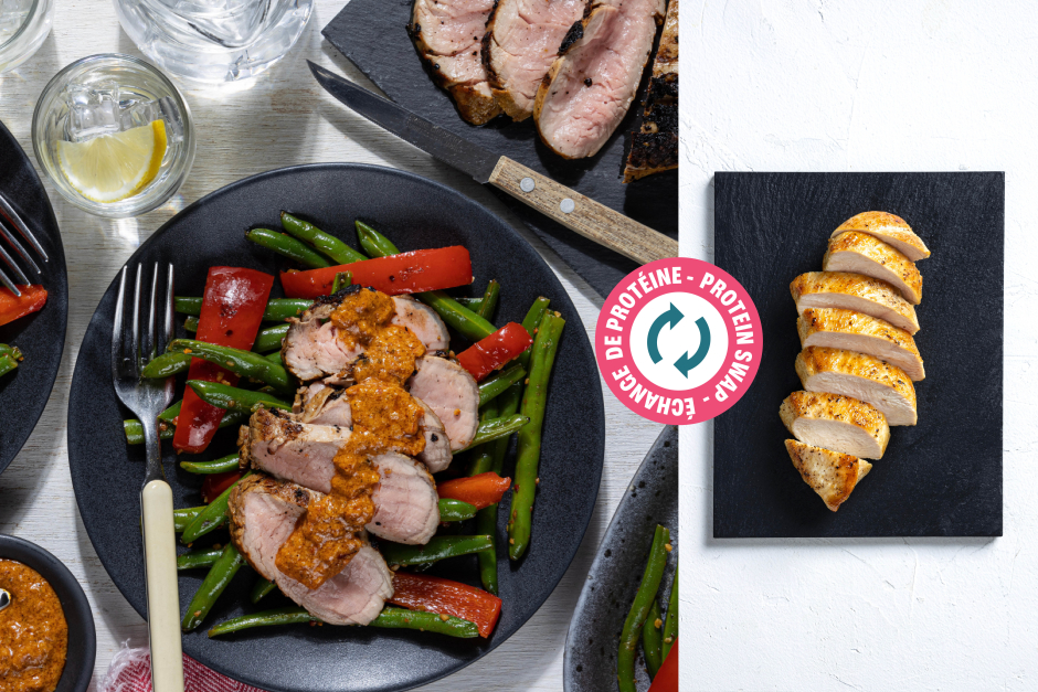 Protein Swap | Seared Chicken Breasts with Romesco Sauce