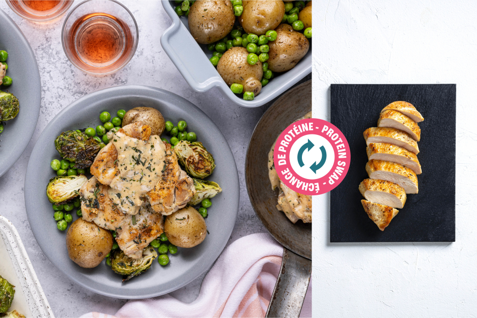 Protein Swap | Creamy Tarragon-Caper Chicken