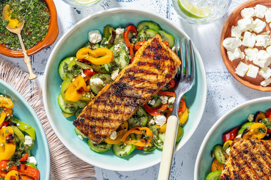 Santorini Grilled Salmon