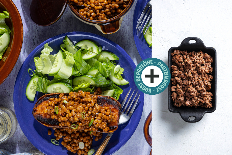 Boost de protéines | Patates douces au bœuf et aux lentilles style sloppy joe