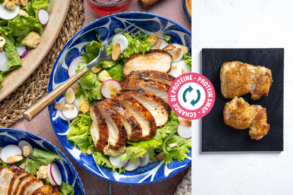 Échange de protéine | Salade de poulet à l'espagnole