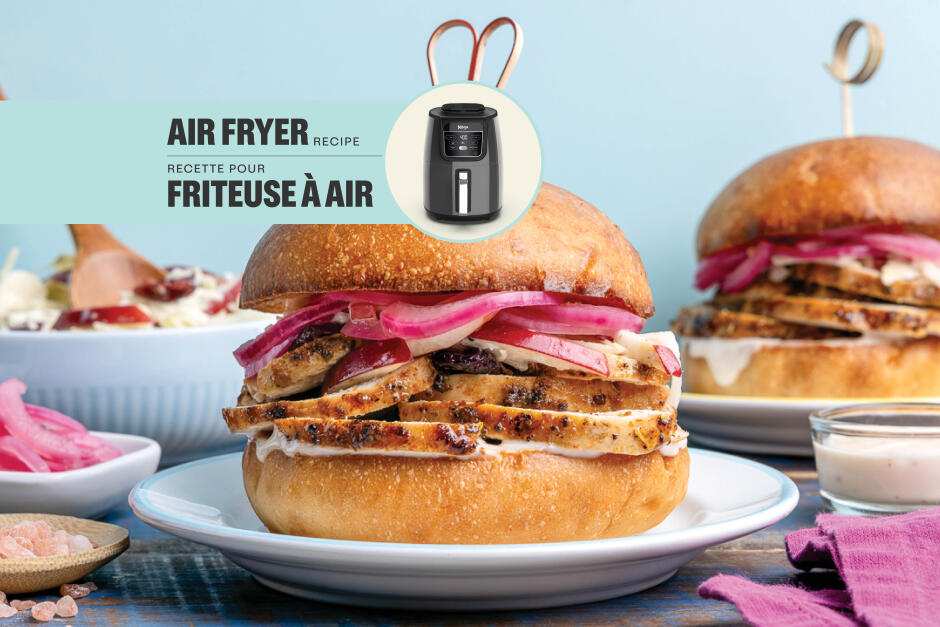 Burgers de poulet au citron et aux fines herbes