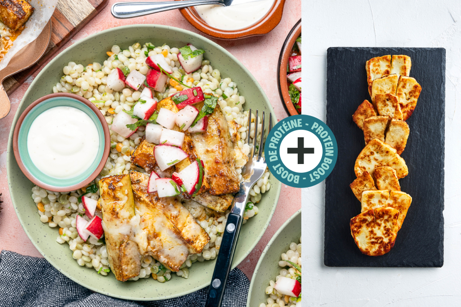 Protein Boost | Mexican Cheesy Zucchini Bowls with Halloumi