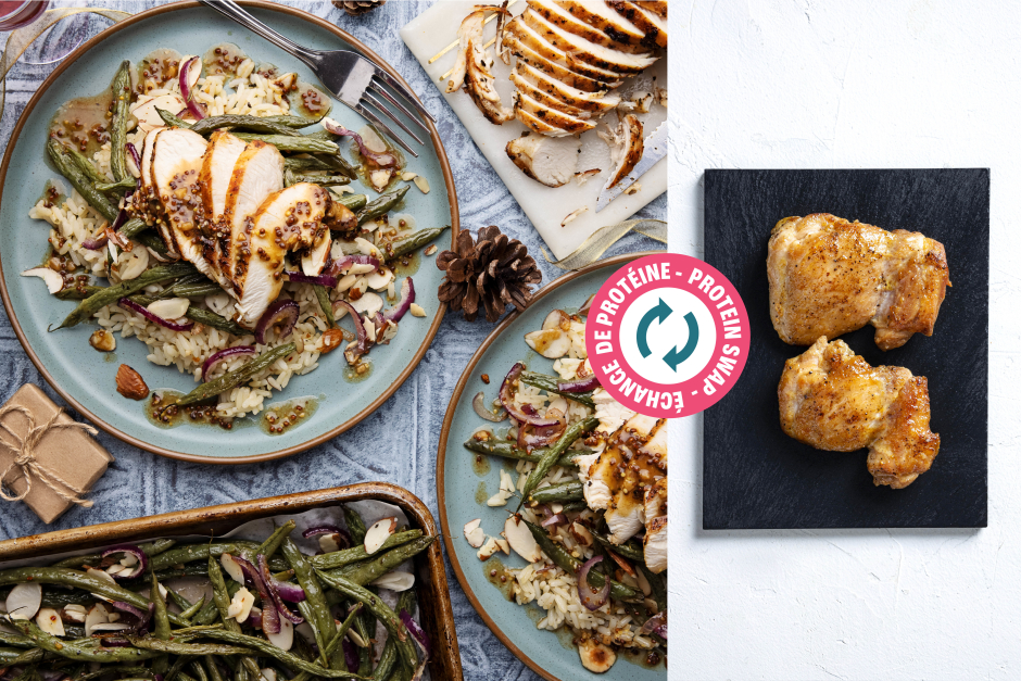 Protein Swap | Chicken Thighs with Mustard Pan Sauce