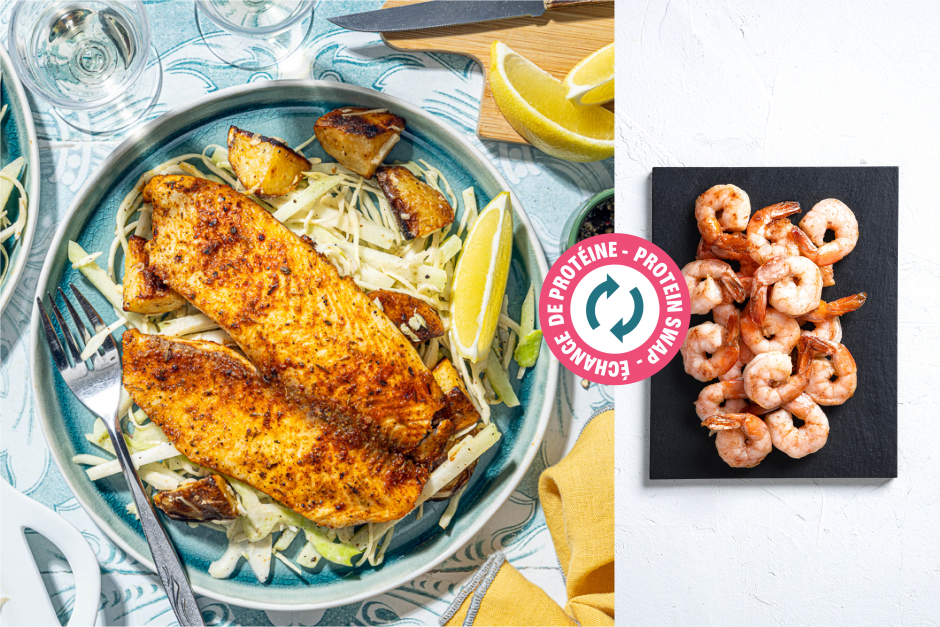 Protein Swap | Sheet Pan Blackened Shrimp