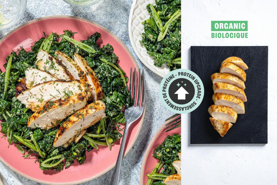 Protein Upgrade | Grilled ORGANIC Chicken Breasts over Lacinato Kale Salad