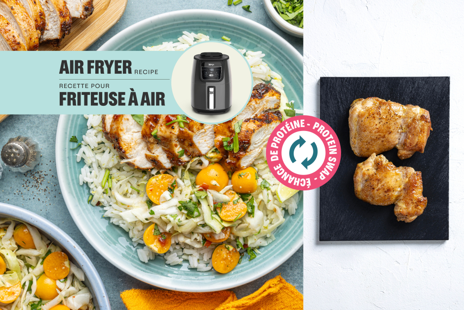 Échange de protéine | Cuisses de poulet piquantes aux épices jerk